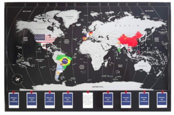 Mapa para marcar a viagem