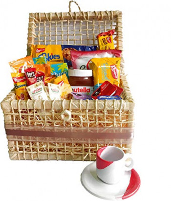 Cesta de aperitivos ou de café da manhã