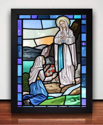 Quadro com imagens de santos