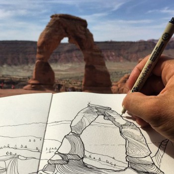 Sketchbook ou caderno de desenho