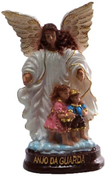 Anjo da guarda em resina