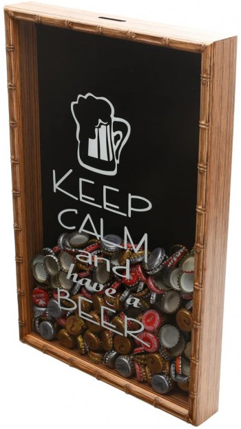 Quadro para armazenar rolhas e tampas de garrafas