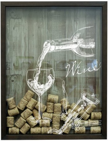 Quadro para armazenar rolhas ou tampas de garrafa