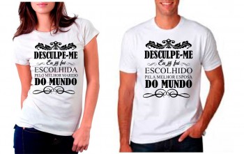 Camisetas personalizadas de casal