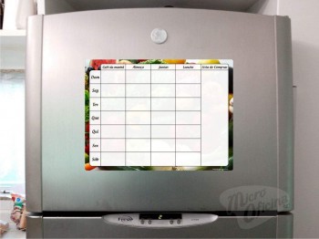 Planner de dieta para geladeira