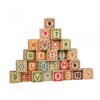 Blocos de madeira para montar