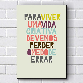Quadro com frase motivacional
