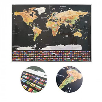 Quadro de raspar os países visitados