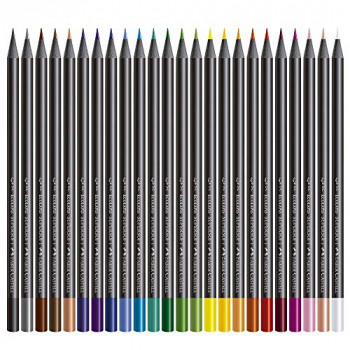 Lápis de cor com paleta de cores diversificada