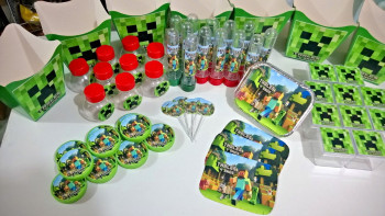 Festa de aniversário – tema Minecraft