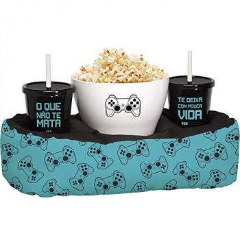 Almofada com porta-pipoca