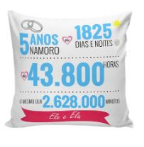 Almofada personalizada “5 anos de namoro”