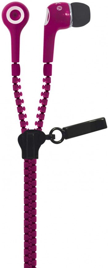 Fone de ouvido com zíper