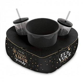 Almofada com suporte para pipoca