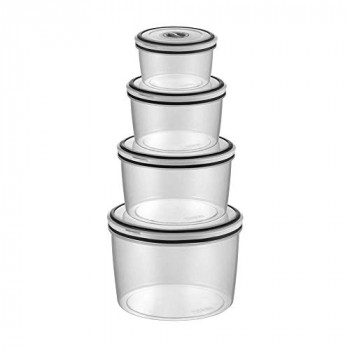 Kit de potes de plástico