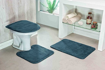 Jogo de tapete de banheiro