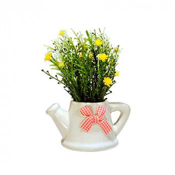 Vaso com flores artificiais