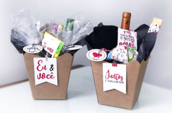 Cesta de presentes dia dos namorados