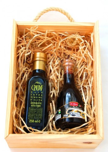 Kit com azeite italiano e aceto balsâmico