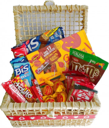 Cesta de chocolates