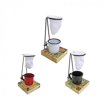 Kit com coador de pano