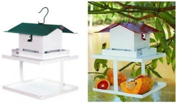 Comedouro ou bebedouro para pássaros