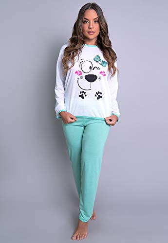 Pijama com estampa de cachorro