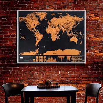 Mapa mundi de raspar