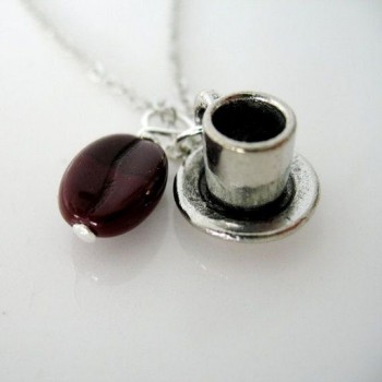 Acessórios com pingente de café