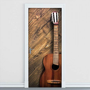 Adesivo de porta - Violão ou Guitarra