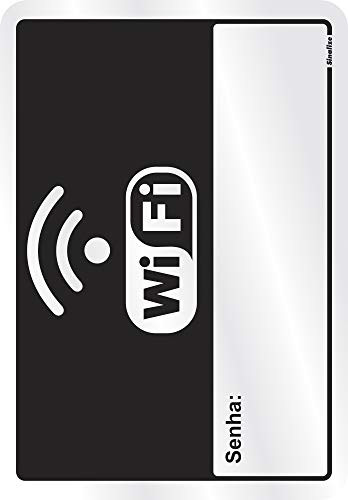 Placa decorativa Senha Wi-Fi