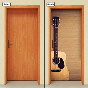 Adesivo de porta - Violão ou Guitarra