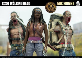 Michonne e zumbis de estimação