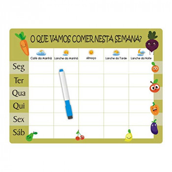 Planner de dieta para geladeira
