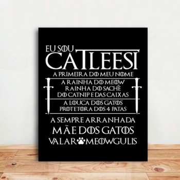 Placa Rainha dos Gatos