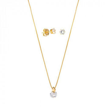 Conjunto de brinco e colar