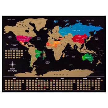 Quadro de raspar os países visitados