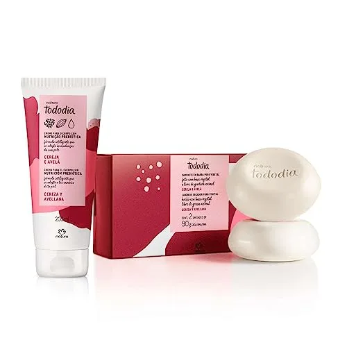 Kit corporal de cereja e avelã