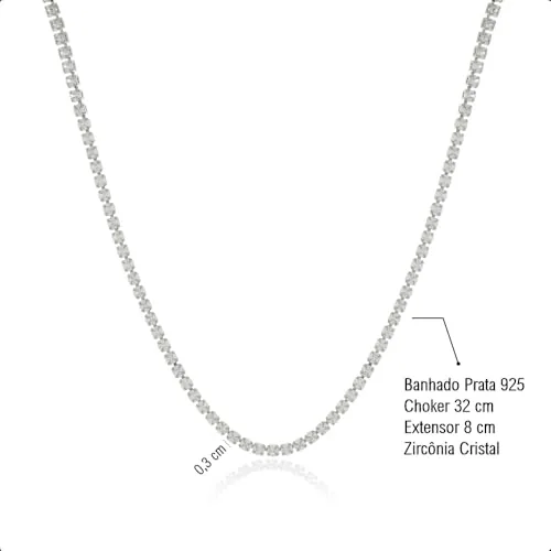 Conjunto de choker, colar e brincos - foto 6