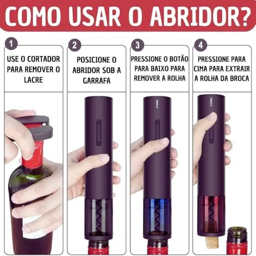 Kit de vinho com abridor elétrico - foto 5