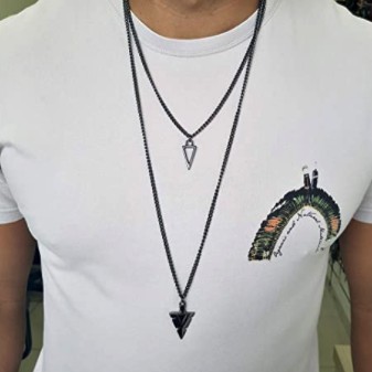 Colar masculino com pingente