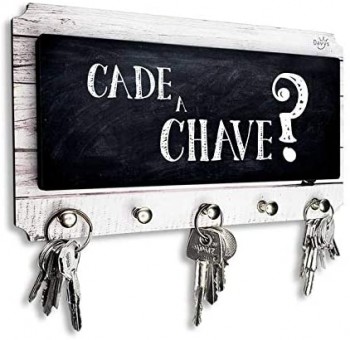 Chaveiro com porta chaves tomada