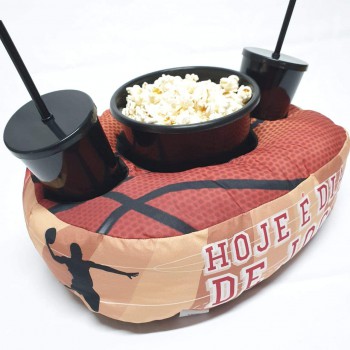 Kit almofada com porta pipoca