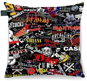 Almofadas com o tema rock