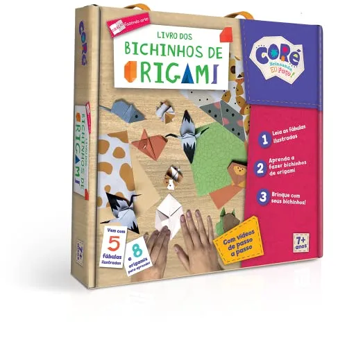 Kit de origami com instruções