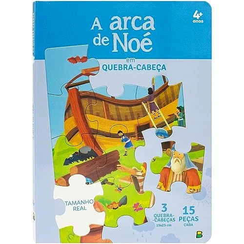 Livro bíblico com quebra-cabeças
