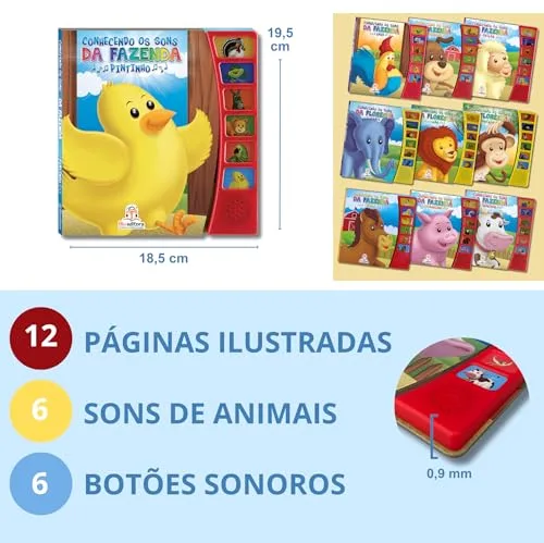 Livro sonoro dos sons da fazenda - foto 4