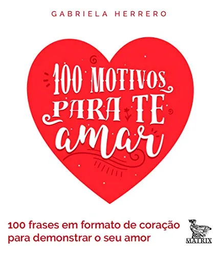 Livro com 100 motivos para amar