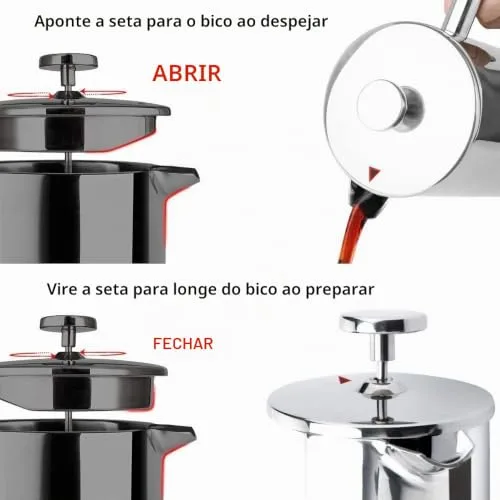 Prensa francesa de aço inox - foto 6