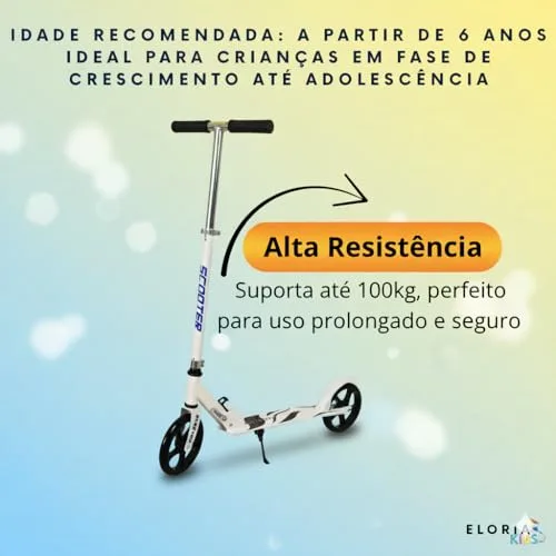 Patinete dobrável com freio - foto 4